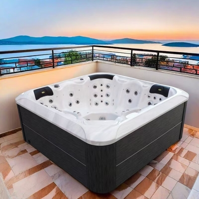 Freestanding Acrylic Massage Hot Tub with 77 Jets and 3HP Pump